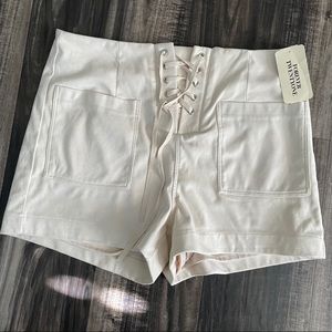 F21 Faux Suede Taupe Shorts